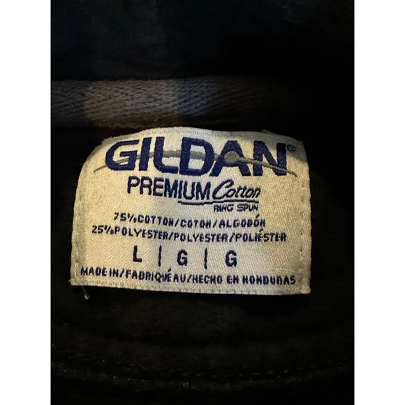 VTG Joker’s Wild Graphic Gildan Retro Hoodie Size L DCComics Y2KStreetwear - Picture 6 of 7